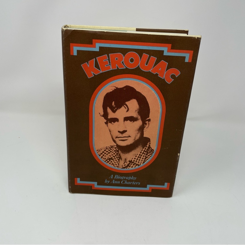 Source Unknown Brown, Orange and Light Blue Kerouac Graphic Cover Art